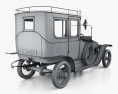 Delage Type A1 Gillotte Coupe com interior e motor 1917 Modelo 3d