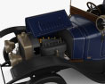 Delage Type A1 Gillotte Coupe avec Intérieur et moteur 1917 Modèle 3d