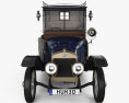 Delage Type A1 Gillotte Coupe mit Innenraum und Motor 1917 3D-Modell Vorderansicht