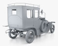 Delage Type A1 Gillotte Coupe с детальным интерьером и двигателем 1917 3D модель