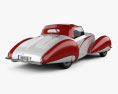 Delahaye 135M Figoni and Falaschi Cabriolet 1937 3D-Modell Rückansicht