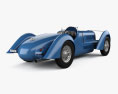 Delahaye 135C with HQ interior and engine 1940 3d model back view
