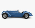 Delahaye 135C with HQ interior and engine 1940 3d model side view