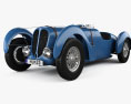 Delahaye 135C with HQ interior and engine 1940 3d model