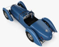 Delahaye 135C with HQ interior and engine 1940 3d model top view