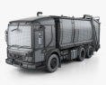 Dennis Eagle Elite 6 Olympus Refuse Truck 2017 3D модель wire render