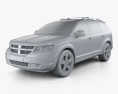 Dodge Journey R/T 2009 3D модель clay render