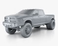 Dodge Ram 2015 3D-Modell clay render