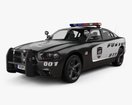 3D model of Dodge Charger Police 2012