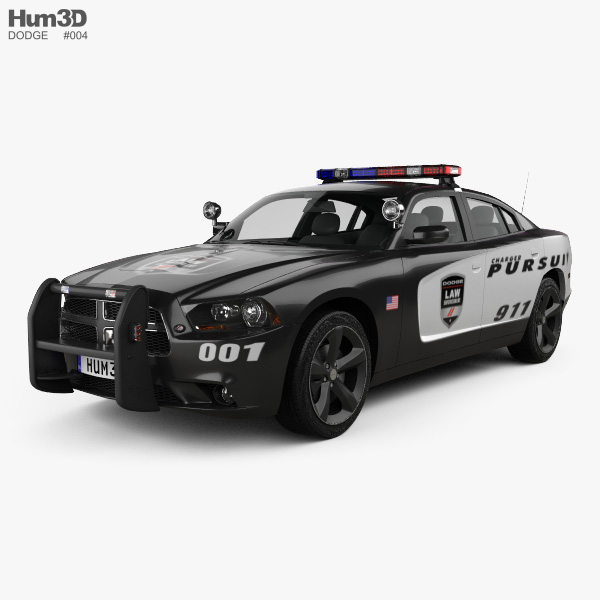 Dodge Charger Police 2012 3D model
