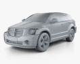 Dodge Caliber 2011 3d model clay render