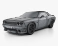 Dodge Challenger SRT8 2013 3Dモデル wire render