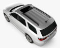 Dodge Durango 2015 3D模型 顶视图