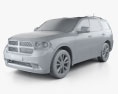 Dodge Durango 2015 Modello 3D clay render