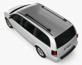 Dodge Grand Caravan 2014 3D模型 顶视图