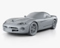 Dodge Viper SRT10 2010 3D模型 clay render