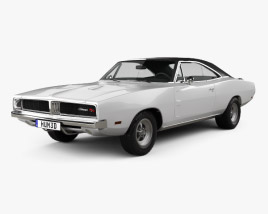 3D model of Dodge Charger RT 1969