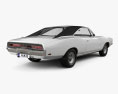 Dodge Charger RT 1969 3d model back view
