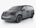 Dodge Ram CV 2015 3D模型 wire render
