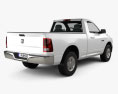 Dodge Ram 1500 Regular Cab SLT 6-foot 4-inch Box 2014 3D-Modell Rückansicht
