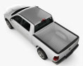 Dodge Ram 1500 Crew Cab Big Horn 5-foot 7-inch Box 2012 3Dモデル top view