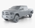 Dodge Ram 2500 Mega Cab Big Horn 6-foot 4-inch Box 2014 3D-Modell clay render