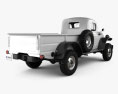 Dodge Power Wagon 1946 3D 모델  back view