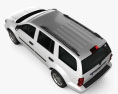Dodge Durango 2009 3D模型 顶视图