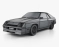 Dodge Charger L-body 1987 3d model wire render