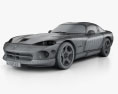 Dodge Viper GTS 2002 3D 모델  wire render