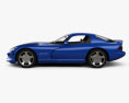 Dodge Viper GTS 2002 3D模型 侧视图