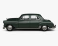 Dodge Coronet 轿车 1950 3D模型 侧视图