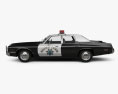 Dodge Monaco Polizei 1974 3D-Modell Seitenansicht