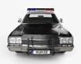 Dodge Monaco Polícia 1974 Modelo 3d vista de frente