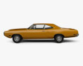 Dodge Coronet hardtop coupé 1970 Modèle 3d vue de côté