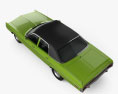 Dodge Polara hardtop Coupe 1970 3D-Modell Draufsicht