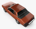 Dodge Challenger 1978 3D模型 顶视图