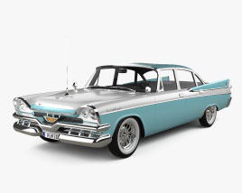 Dodge Custom Royal sedan 1960 3D model