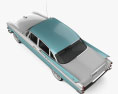 Dodge Custom Royal sedan 1957 3d model top view