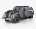 Dodge Airflow Автоцистерна 1938 3D модель wire render