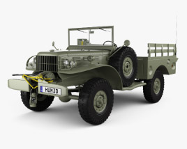 Dodge WC-52 (T214) 1942 3D-Modell