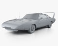 Dodge Charger Daytona Hemi 1969 3d model clay render