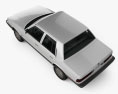 Dodge Aries K Berlina 1988 Modello 3D vista dall'alto