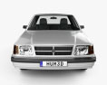 Dodge Aries K Berlina 1988 Modello 3D vista frontale