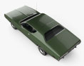 Dodge Charger 1972 3d model top view