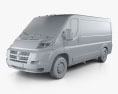 Dodge Ram ProMaster Cargo Van L2H1 con interior 2016 Modelo 3D clay render