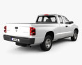 Dodge Dakota Extended Cab 2011 3D模型 后视图
