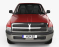 Dodge Ram 1500 Club Cab ST 2002 3Dモデル front view