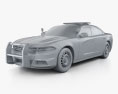 Dodge Charger Pursuit 2018 Modèle 3d clay render