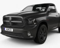 Dodge Ram 1500 Regular Cab Express Blackline 2020 3D模型